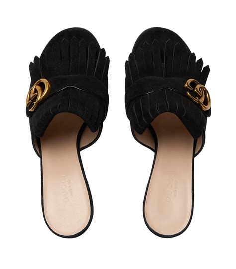 gucci mules cheap|gucci suede mules.